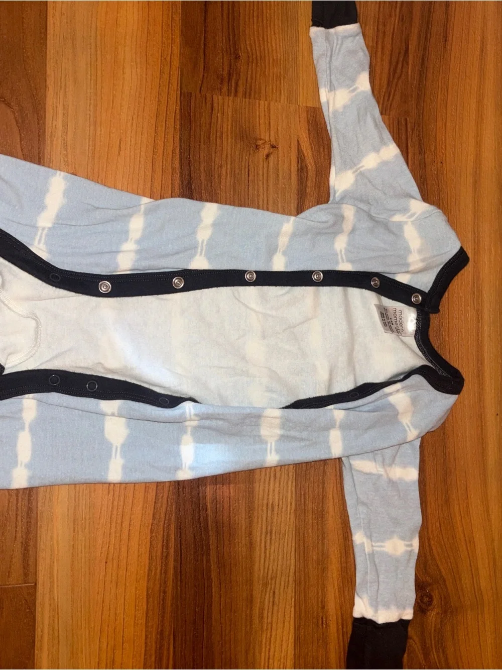 ALL 7 Sleepers Carter's Grey Animal-Print Snap Front Footed Romper